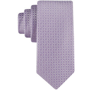 Calvin Klein Men Grace Geo-Pattern Tie Lilac